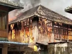 Rumah Tukang Bangunan di Kayuagung Terbakar, Diduga Korsleting Listrik