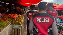 Samapta Polres Banyuasin Hadir di Pasar, Perkuat Rasa Aman Warga