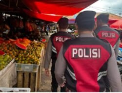 Samapta Polres Banyuasin Hadir di Pasar, Perkuat Rasa Aman Warga