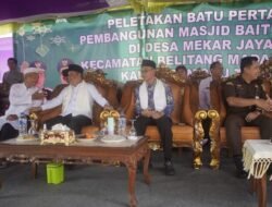 Wagub Sumsel dan Wabup OKU Timur Mulai Pembangunan Masjid Baitul Huda
