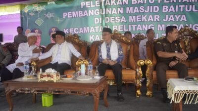 Wagub Sumsel dan Wabup OKU Timur Mulai Pembangunan Masjid Baitul Huda