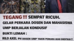 Bukti Lemah : Rilo Axel PH Dosen UMP Yakin Perkara akan Dihentikan !!!