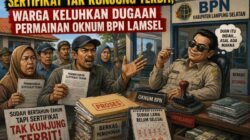 Sertifikat Tak Kunjung Terbit, Warga Natar Keluhkan Dugaan Permainan Oknum BPN Lampung Selatan