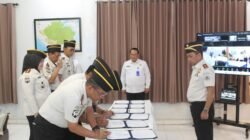 Rutan Kelas I Palembang Ikuti Ikrar Bersama dan Penandatanganan PKS Bersih dari Narkoba dan Pungli
