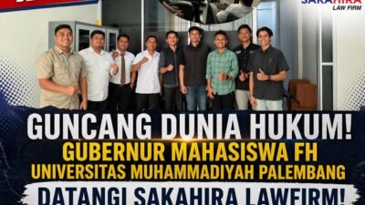 Kantor Hukum Sakahira law firm Didatangi Gubernur Mahasiswa FH UMP, Ini Bahasanya…!!