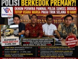 Polisi Berkedok Preman? Oknum Perwira Paminal Polda Sumsel Diduga Tutup Akses Usaha Warga dengan Truk..!!