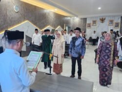 Kakanwil Kemenag Sumsel Lantik Tiga Kepala Madrasah, Tekankan Integritas dan Tanggung Jawab