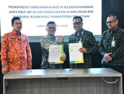 Kanwil Kemenag Sumsel dan BPJS Ketenagakerjaan Teken MoU, Perkuat Perlindungan Jaminan Sosial bagi Tenaga Pendidikan Keagamaan