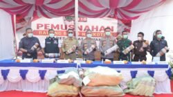 Tindak Tegas Narkoba, Polda Sumsel Bakar 200 Kg Ganja Hasil Ungkap Ladang 20 Hektare