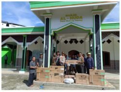 Wujud Kepedulian, Kapolres OKU Selatan Bantu 4 Unit AC untuk Masjid Al-Huda Simpang Haji