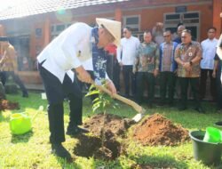 Wagub Sumsel Cik Ujang Tanam Pohon di SMAN 1 Lubuklinggau, Dorong Terwujudnya Sekolah Hijau