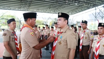Dilantik Serentak di Stable Berkuda, 308 Pengurus Pramuka Muba Emban Amanah
