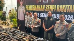 Negara Hadir Berantas Senpi Ilegal, Polda Sumsel Musnahkan 397 Senjata Api Hasil Ops Senpi Musi 2026