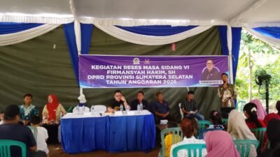 Reses DPRD Sumsel di Karya Jaya, Jalan Lingkungan hingga Sarana Olahraga Masuk Daftar Prioritas