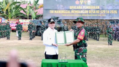 TMMD ke- 129 Dimulai, Ratu Dewa: Gotong Royong Percepat Pembangunan Dongkrak Ekonomi Palembang