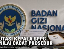 Dinilai Cacat Prosedur, Mutasi Kepala SPPG Tanjung Lubuk OKI Tanpa Sepengetahuan Kepala Regional MBG Sumsel