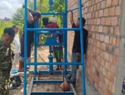 TMMD Kodim 0418/Palembang Kejar Pembangunan Sumur Bor, Penuhi Kebutuhan Air Bersih Pesantren