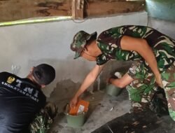 Rehab RTLH Sasaran 5 TMMD Ke-129 Kodim 0418/Palembang Rumah ibu Suwarni