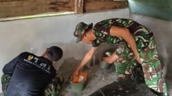 Hari ke-10 TMMD Ke-129, Rehab Rumah Ibu Suwarni Masuk Tahap Plester dan Pelamir Dinding