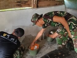 Hari ke-10 TMMD Ke-129, Rehab Rumah Ibu Suwarni Masuk Tahap Plester dan Pelamir Dinding