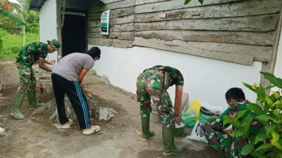 Hari Ke-8 TMMD Ke-129 Tahun 2026, Satgas Kodim 0418/Palembang Genjot Rehab RTLH Milik Ibu Suwarni