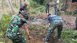 Wadan Satgas TMMD Kodim 0418/Palembang Turun Tangan, Pembangunan Sumur Bor di Kampung Kreatif Pelangi Dimulai