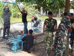 Sasaran 9 TMMD ke129 Kodim 0418/Palembang : Sumur Bor Mushola Al-Mufakat Masuki Tahap Pembongkaran Peralatan Pengeboran