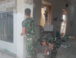 Hari Ke-11 TMMD Ke-129 Kodim 0418/Palembang, Rehab Mushola Baitul Makfurin Masuki Tahap Finishing