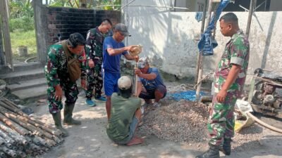 Satgas TMMD Kodim 0418/Palembang Rampungkan Pemasangan Mesin Sumur Bor di Rumah Tahfidz