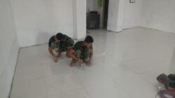 Gotong Royong Satgas TMMD Kodim 0418/Palembang dan Warga Percepat Penyelesaian Mushola Baitul Makmurin