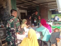 Hari Ke-14 TMMD Ke-129, Satgas Kodim 0418/Palembang Gelar Posyandu, Fokus Jaga Kesehatan Ibu dan Balita