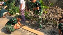 TMMD Ke-129 Kodim 0418/Palembang Kebut Rehab Rumah Bapak Parja