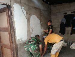 Satgas TMMD Ke-129 Genjot Rehab Rumah Bapak Karya, Progres Plafon dan Dinding Dikebut