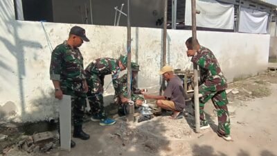 Satgas TMMD Kodim 0418/Palembang Kebut Sumur Bor Rumah Tahfidz, Akses Air Bersih Segera Terwujud