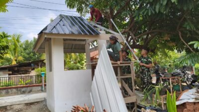 Pos Kamling TMMD Kodim 0418/Palembang Masuk Tahap Finishing, Warga Segera Miliki Pusat Keamanan Lingkungan