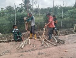 Hari Ke-16 TMMD, Satgas Kodim 0418/Palembang Perkuat Fondasi Jalan 750 Meter di Talang Jambe