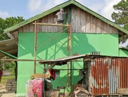 TMMD ke-129 Kodim 0418/Palembang Dekati Target, Pengecatan Jadi Fokus Rehab Rumah Bu Suwarni di Talang Jambe