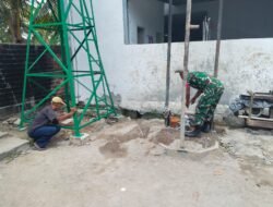 Satgas TMMD Ke-129 Kodim 0418/Palembang Kebut Pembangunan Sumur Bor di Rumah Tahfiz