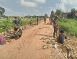 Satgas TMMD ke-129 Kodim 0418/Palembang Kebut Pembangunan Jalan 750 Meter di Talang Jambe