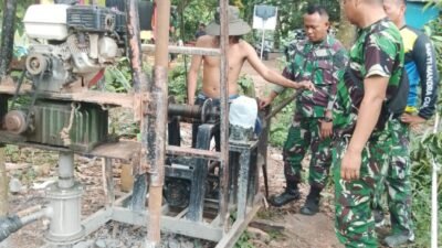 TMMD Kodim 0418 Palembang Kebut Sumur Bor, Warga Talang Jambe Segera Nikmati Air Bersih