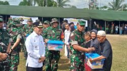 TMMD ke-129, Kodim 0418/Palembang Salurkan 150 Paket Sembako dan Layanan Kesehatan Gratis