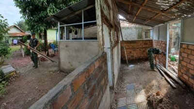 Rumah Fernando Berlahan Mulai Berubah Wajah, Gotong Royong TMMD Ke-129 Pacu Pembangunan RTLH
