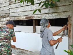 Dinding Kayu Dibongkar, Harapan Baru Ibu Suwarni Mulai Berdiri Lewat TMMD Ke-129 Kodim 0418/Palembang 
