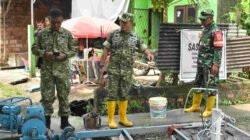 Wadan Satgas TMMD ke-129 Kodim 0418/Palembang Cek Progres Pembangunan Sumur Bor