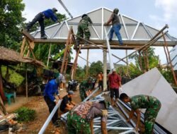 Harapan Ibu Sriyanti Kian Nyata, Rumah Impian Mulai Berdiri di Hari Ke-10 TMMD Kodim 0418/Palembang