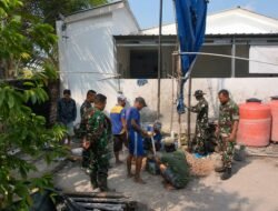 Setahap Lagi Rampung, Sumur Bor TMMD Ke-129 Kodim 0418/Palembang Siap Layani Warga dan Santri