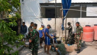 Setahap Lagi Rampung, Sumur Bor TMMD Ke-129 Kodim 0418/Palembang Siap Layani Warga dan Santri
