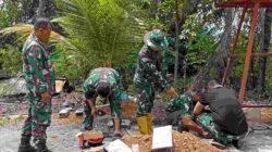Wadan Satgas TMMD Ke-  129 Kodim 0418/Palembang Tinjau Progres Sumur Bor, Pastikan Air Bersih Segera Dinikmati Warga