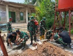Wadan Satgas TMMD Ke-129 Kodim 0418/Palembang Cek Langsung Pembangunan Sumur Bor, Air Bersih Warga Jadi Prioritas