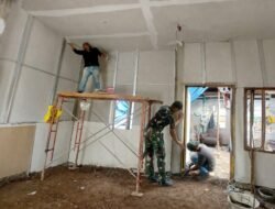 Plafon RTLH Rampung, TMMD Ke-129 Kodim 0418/Palembang Dekati Target Penyelesaian Rumah Warga